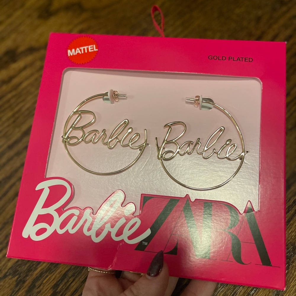 Zara Barbie collab hoops new in box